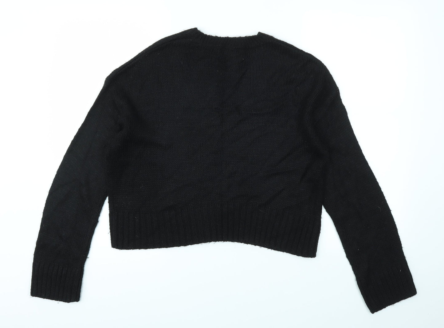 Womens UK Size S New Look Black Pullover Jumper