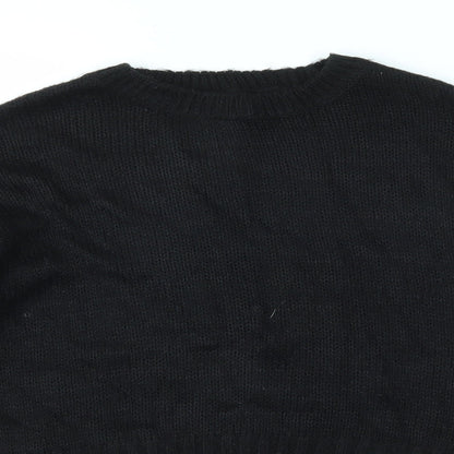 Womens UK Size S New Look Black Pullover Jumper