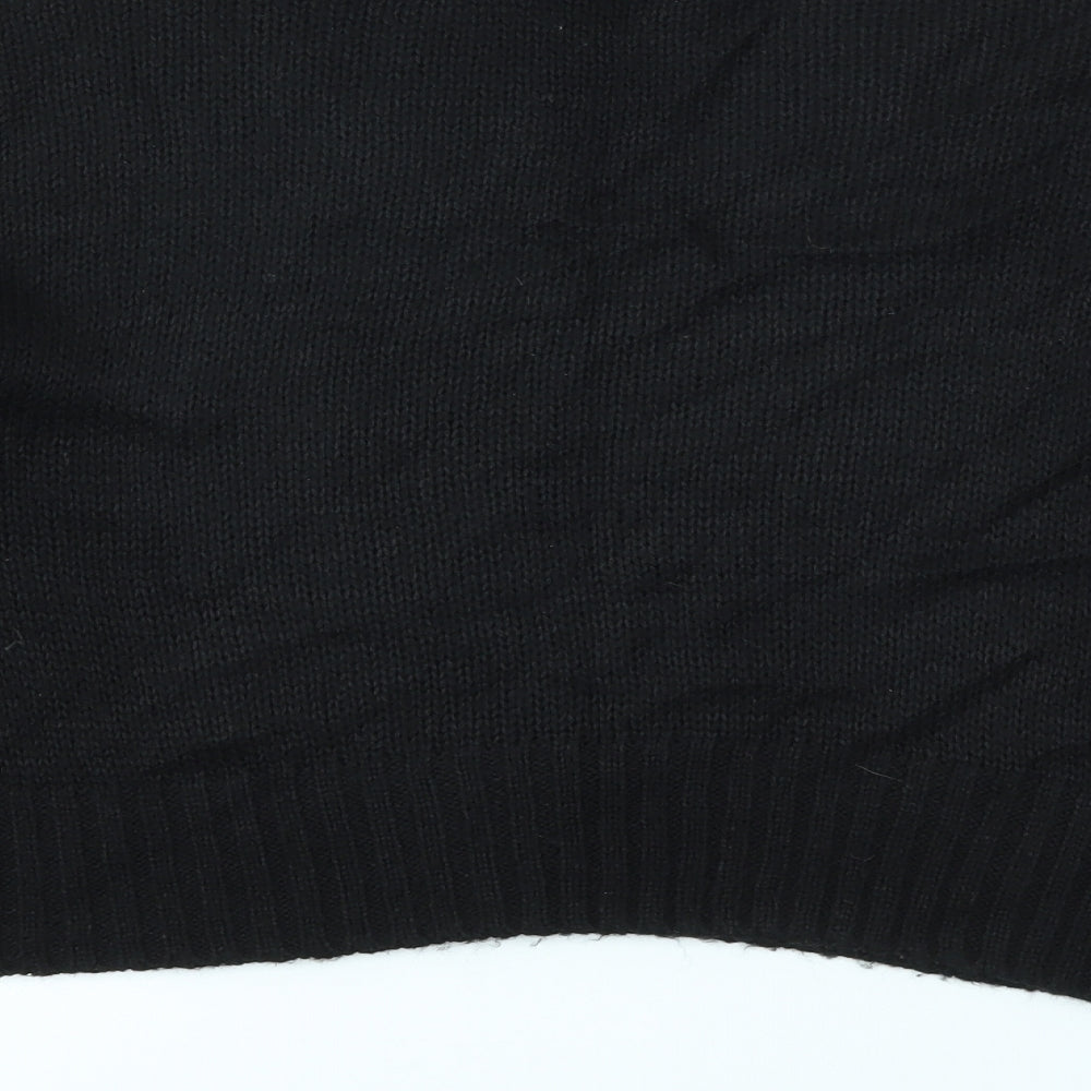 Womens UK Size S New Look Black Pullover Jumper