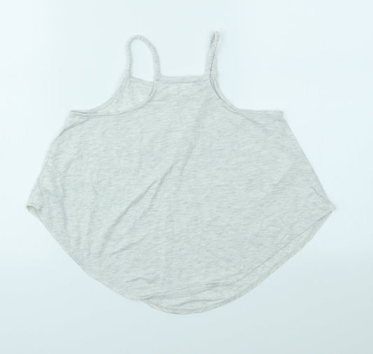 H&M Girls Grey   Basic T-Shirt Size 9-10 Years