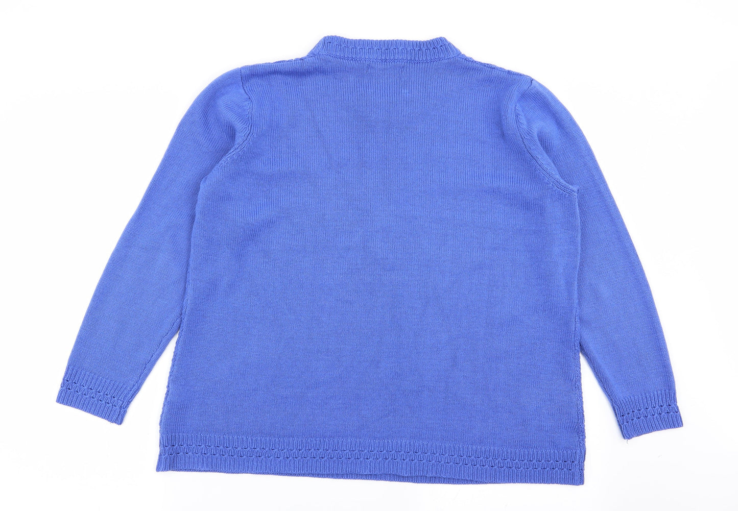 Womens UK Size L BM Blue Pullover Jumper
