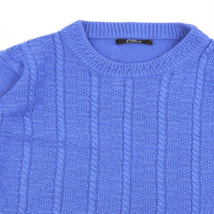 Womens UK Size L BM Blue Pullover Jumper