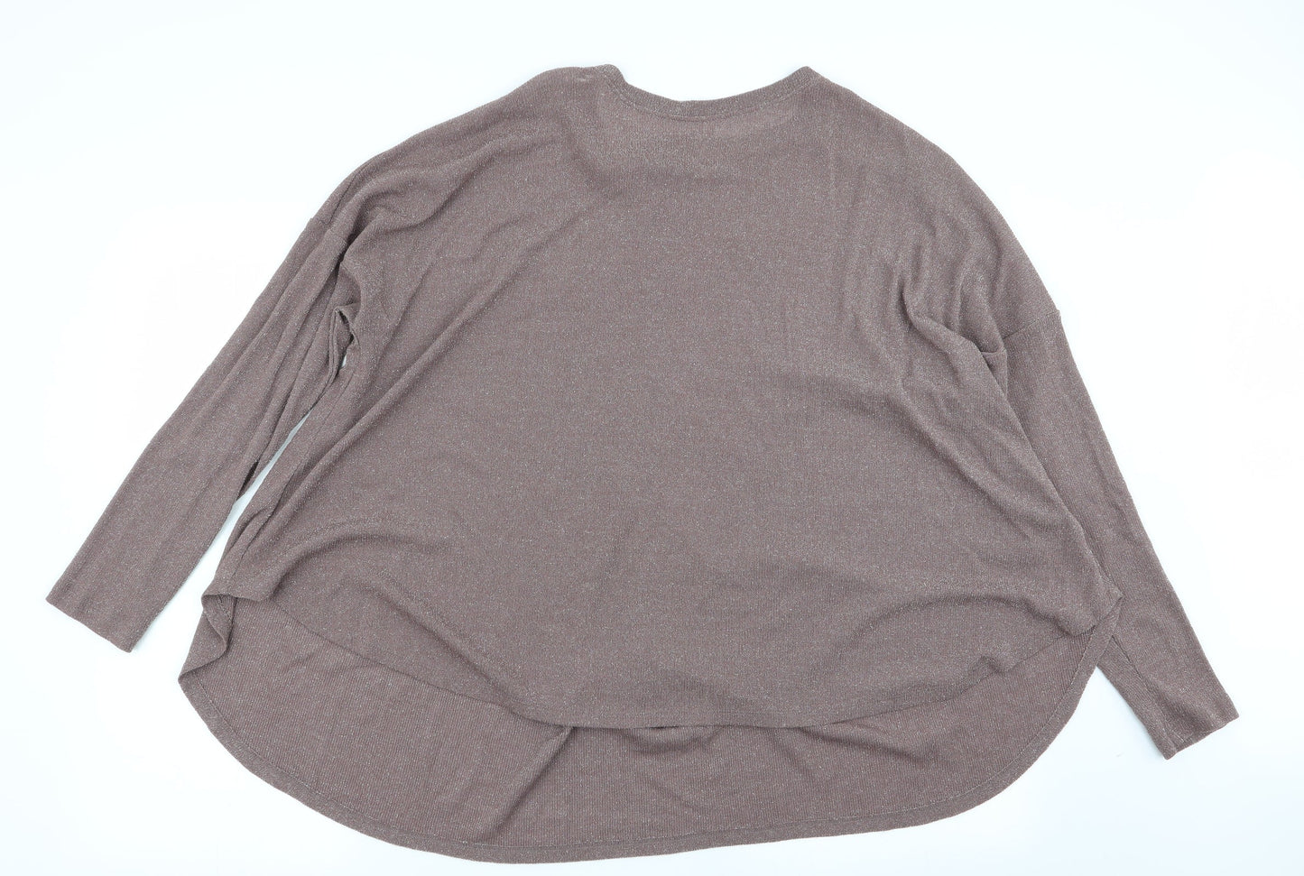 Womens UK Size 12 NEXT Brown Basic T-Shirt