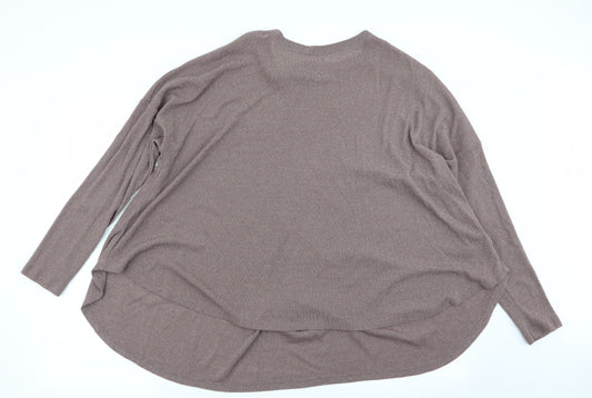 Womens UK Size 12 NEXT Brown Basic T-Shirt