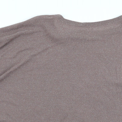 Womens UK Size 12 NEXT Brown Basic T-Shirt