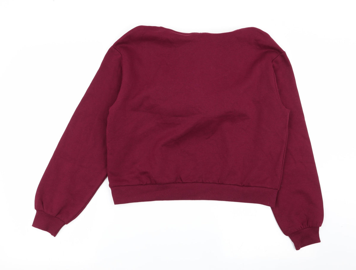 Womens UK Size S H&M Red Pullover Jumper