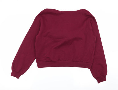 Womens UK Size S H&M Red Pullover Jumper