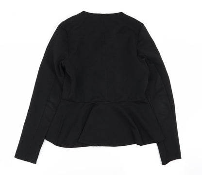 Womens UK Size 10 Papaya Black Full Zip Jumper