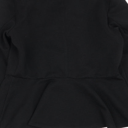 Womens UK Size 10 Papaya Black Full Zip Jumper