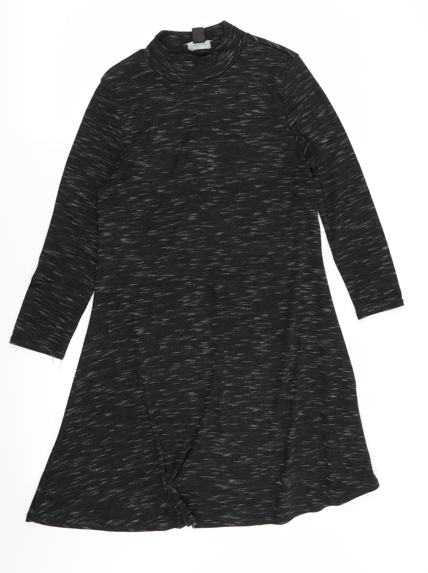 Primark Womens Black Geometric  Fit & Flare  Size 8