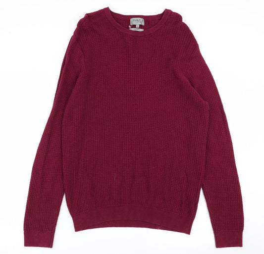 M&S Mens Red   Pullover Jumper Size L