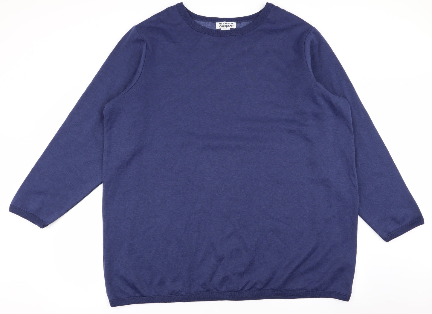 All American Comfort Mens Blue   Pullover Jumper Size XL
