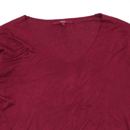 Womens UK Size 14 NEXT Red Basic T-Shirt