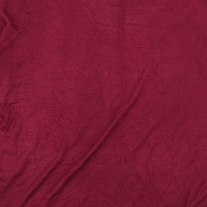 Womens UK Size 14 NEXT Red Basic T-Shirt