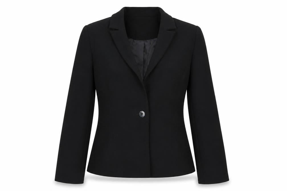 Womens UK Size 10 AMARANTO Regular Black Blazer