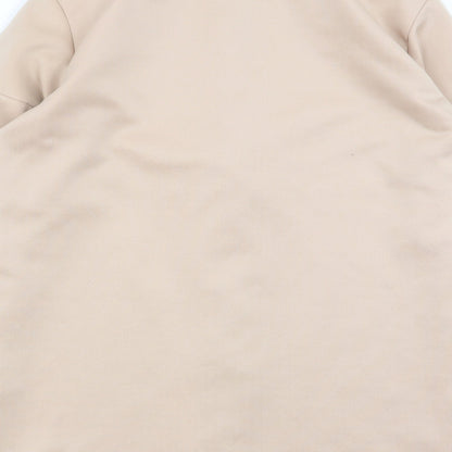 Boohoo Womens Beige   Full Zip Jumper Size 8