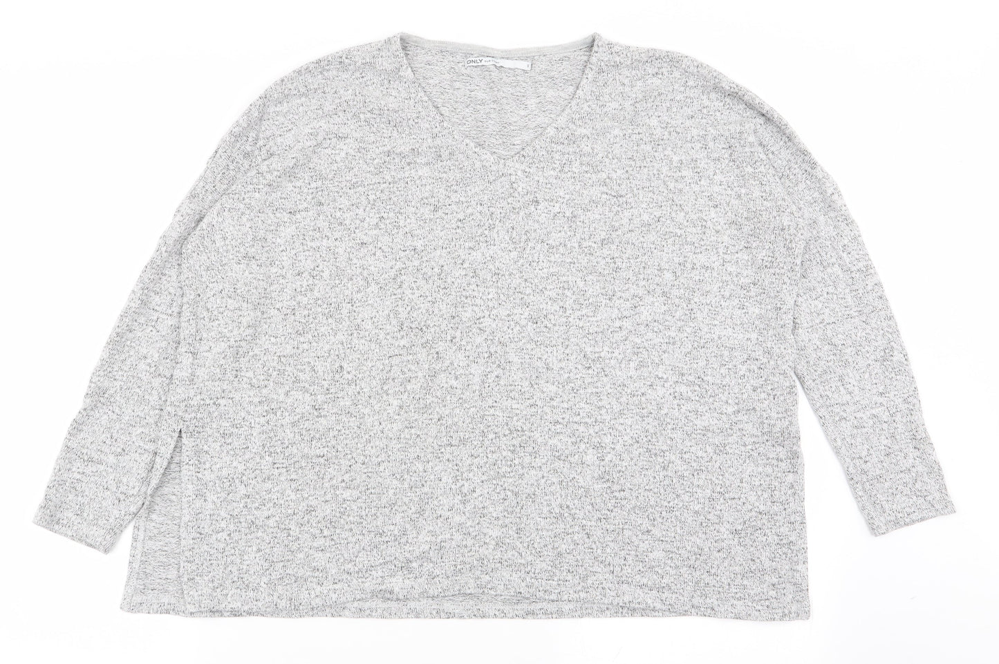 Womens UK Size S Only Grey Basic T-Shirt