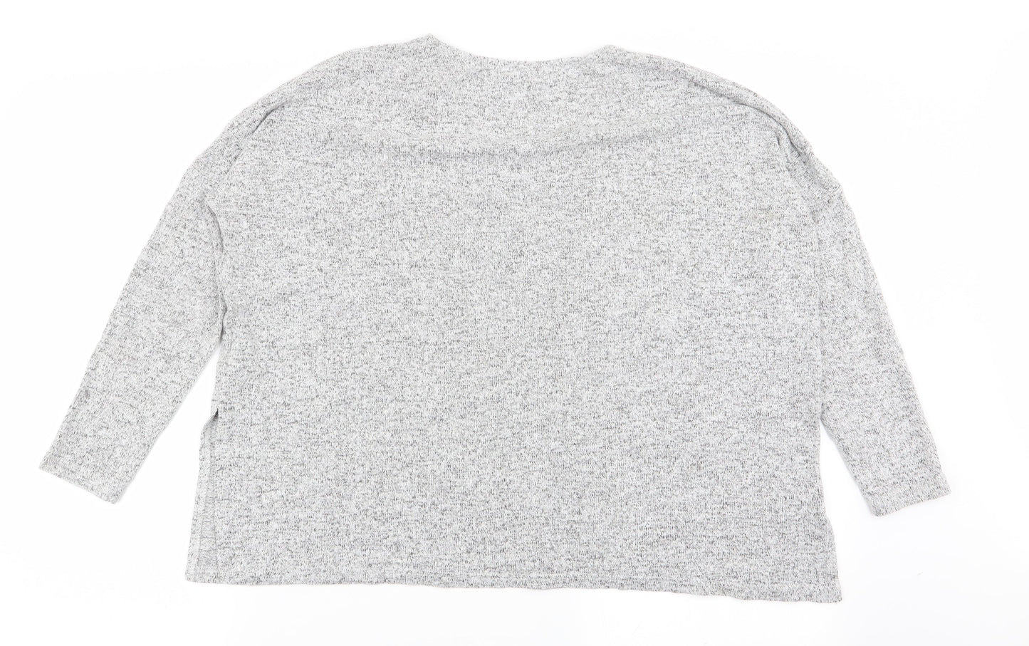 Womens UK Size S Only Grey Basic T-Shirt