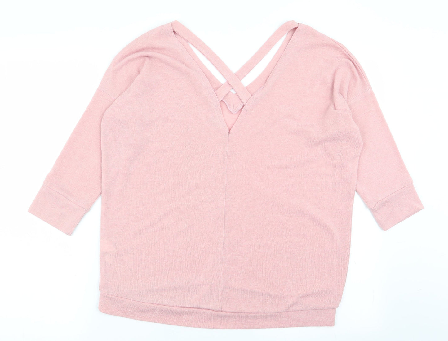 Womens UK Size 10 River Island Pink Pullover Jumper