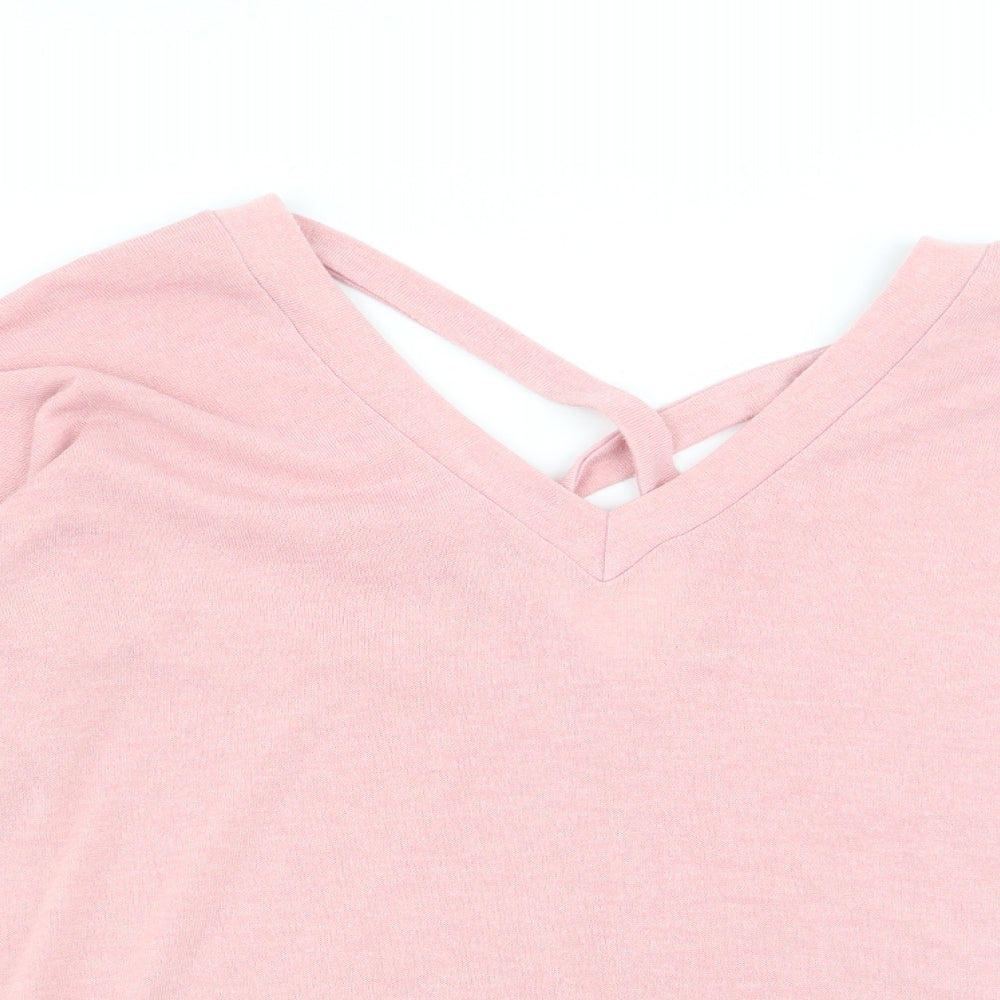 Womens UK Size 10 River Island Pink Pullover Jumper