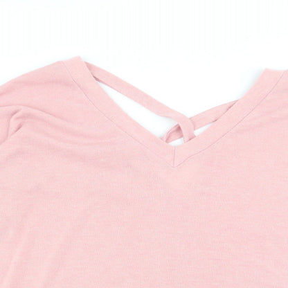 Womens UK Size 10 River Island Pink Pullover Jumper