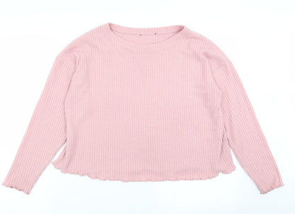 Womens UK Size S New Look Pink Basic T-Shirt