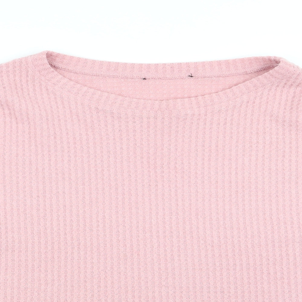 Womens UK Size S New Look Pink Basic T-Shirt