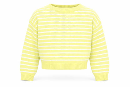 M&S Girls Multicoloured Striped  Pullover Jumper Size 5-6 Years