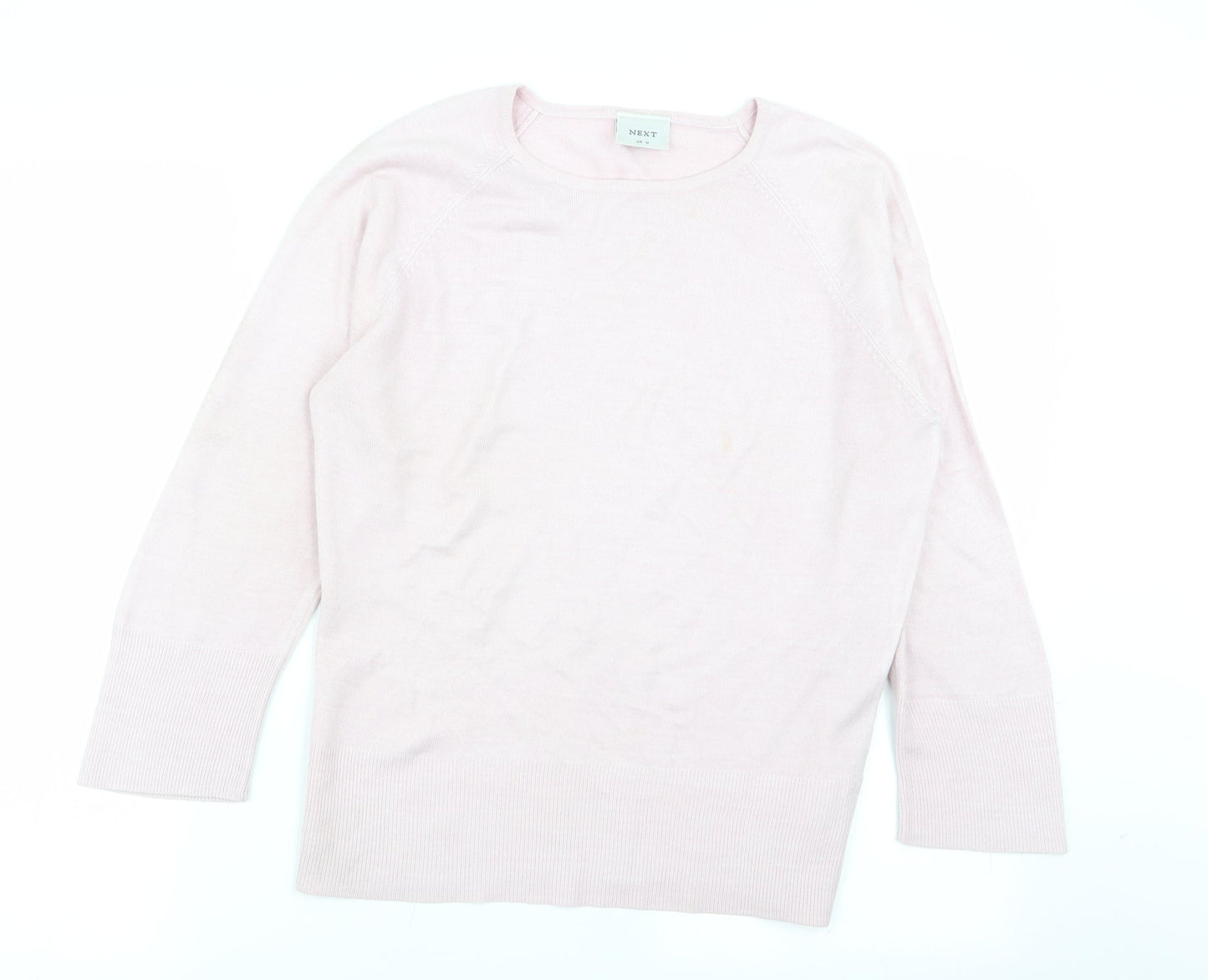 Womens UK Size 12 NEXT Pink Pullover Jumper