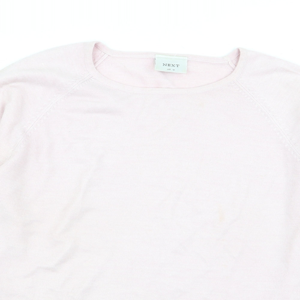 Womens UK Size 12 NEXT Pink Pullover Jumper