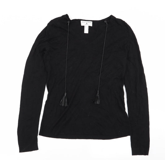 Womens UK Size 12 Rick Cardona Black Pullover Jumper