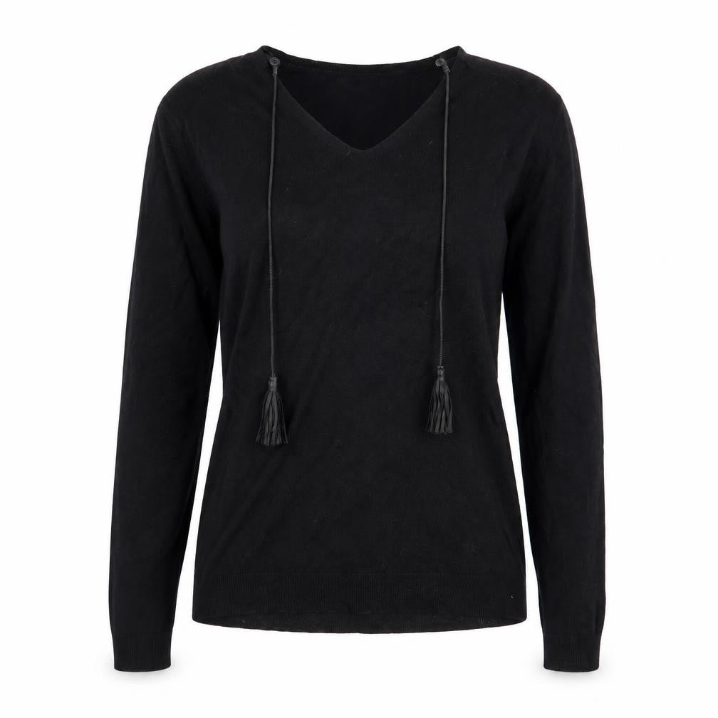 Womens UK Size 12 Rick Cardona Black Pullover Jumper