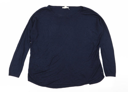 Womens UK Size S H&M Blue Basic T-Shirt