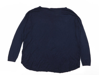Womens UK Size S H&M Blue Basic T-Shirt