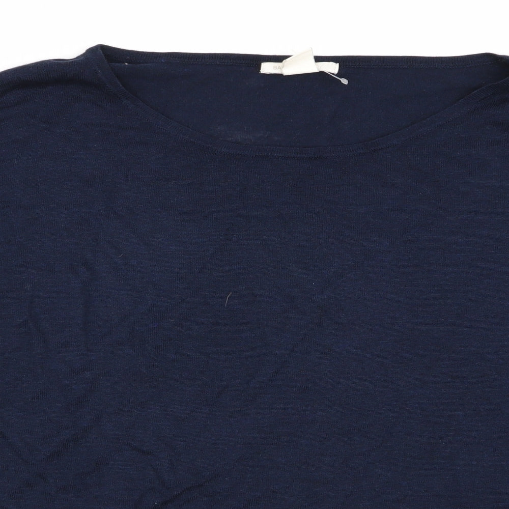 Womens UK Size S H&M Blue Basic T-Shirt