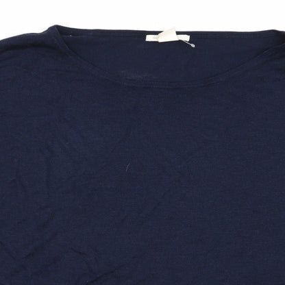 Womens UK Size S H&M Blue Basic T-Shirt