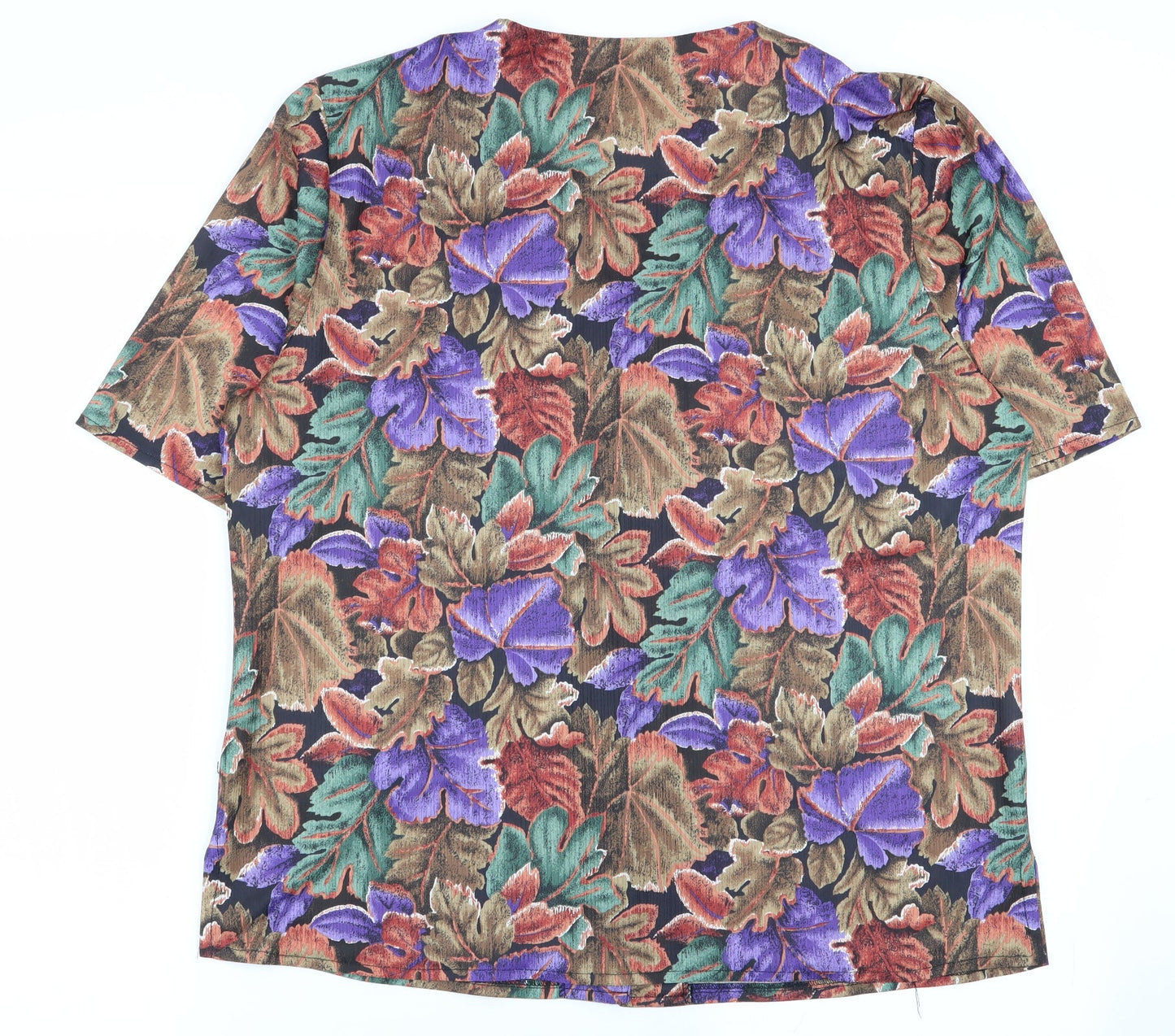Womens UK Size 16 amari Multicoloured Basic Button-Up