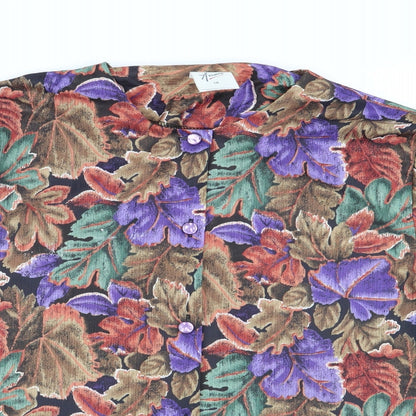 Womens UK Size 16 amari Multicoloured Basic Button-Up