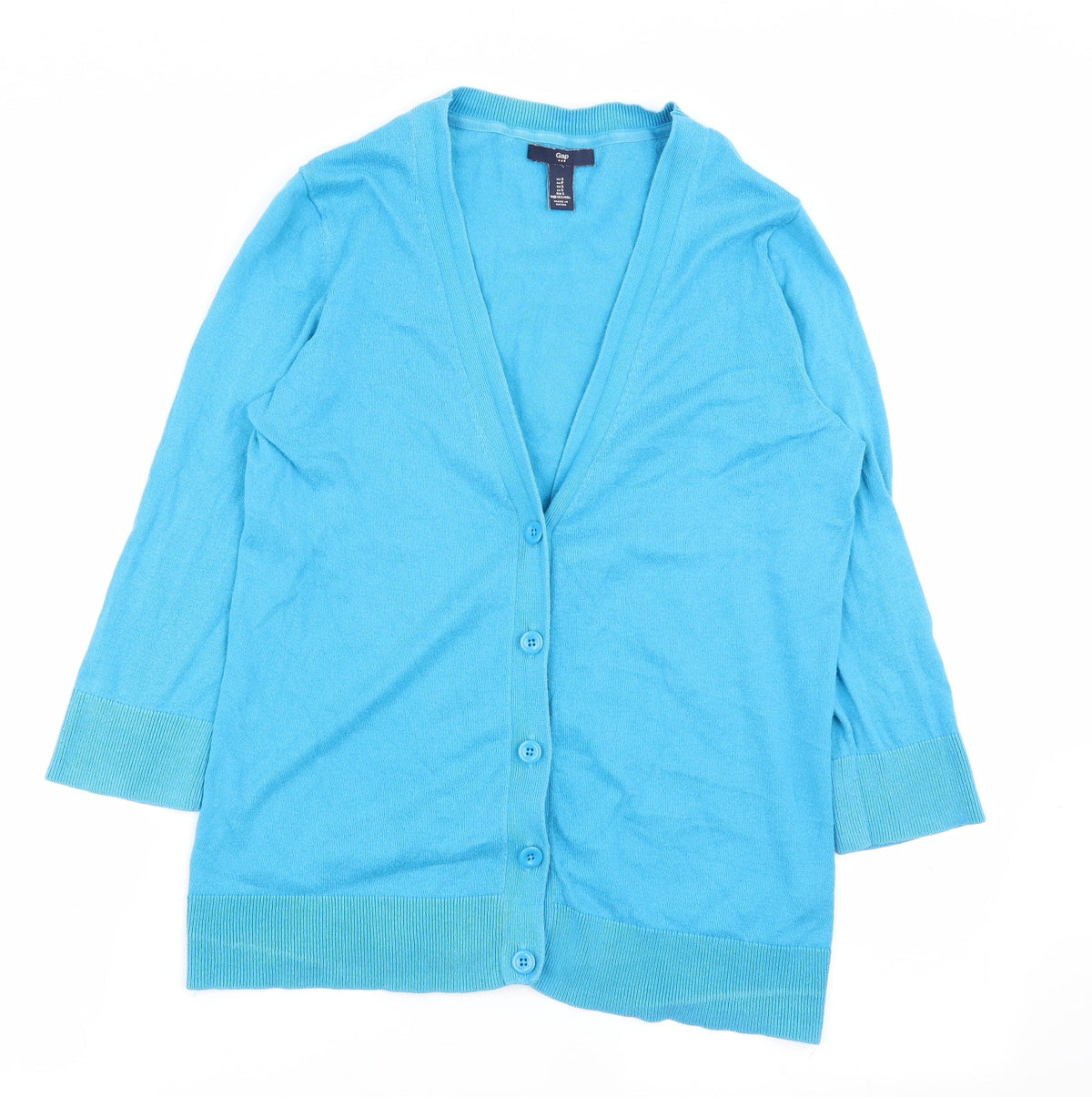 Womens UK Size S Gap Blue Cardigan Jumper