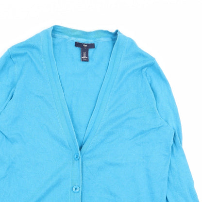 Womens UK Size S Gap Blue Cardigan Jumper