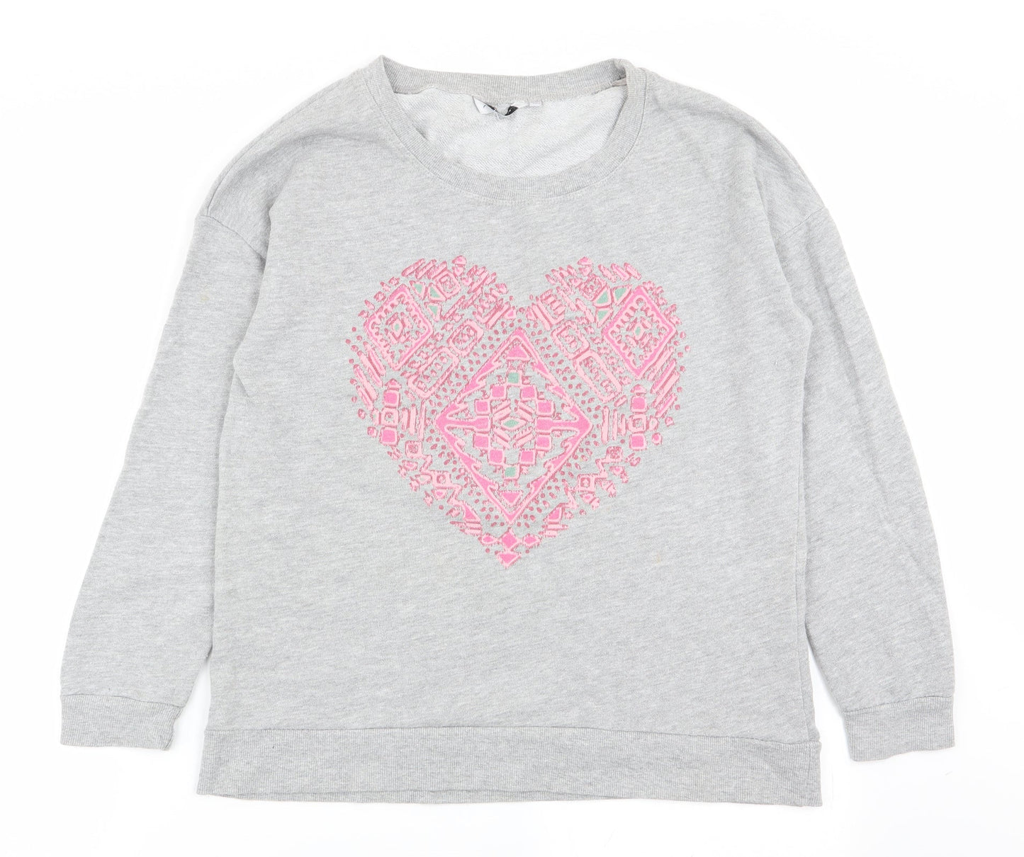 Womens UK Size 12 New Look Grey Pullover Jumper