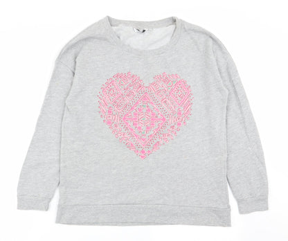 Womens UK Size 12 New Look Grey Pullover Jumper