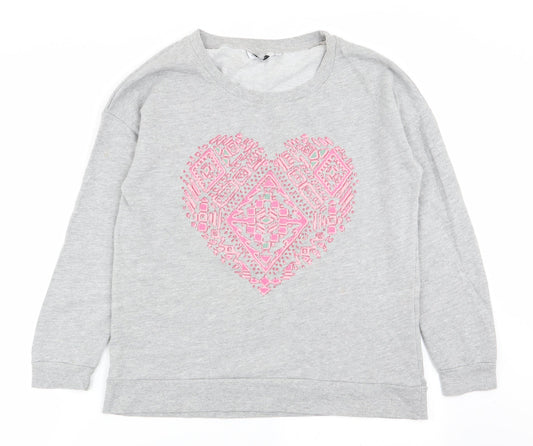 Womens UK Size 12 New Look Grey Pullover Jumper
