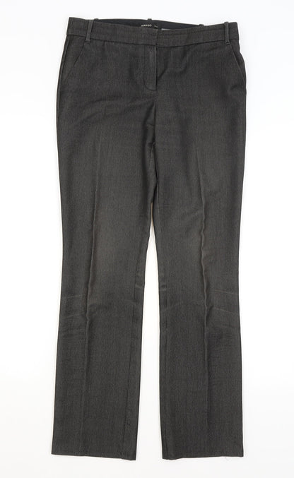 Mango Womens Grey   Trousers  Size 8 L29 in