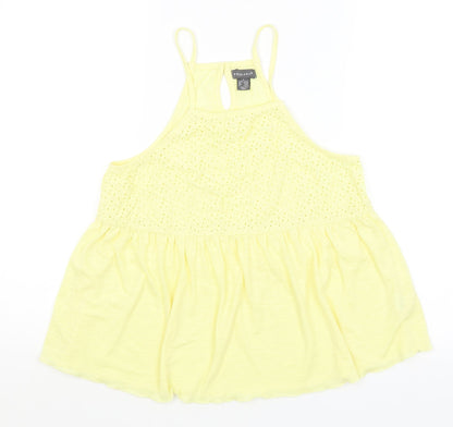 Primark Womens Yellow   Basic Tank Size S