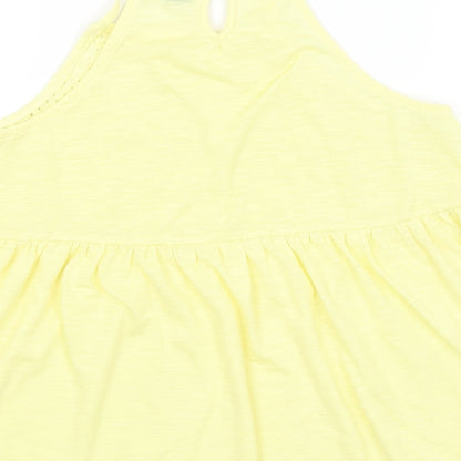 Primark Womens Yellow   Basic Tank Size S