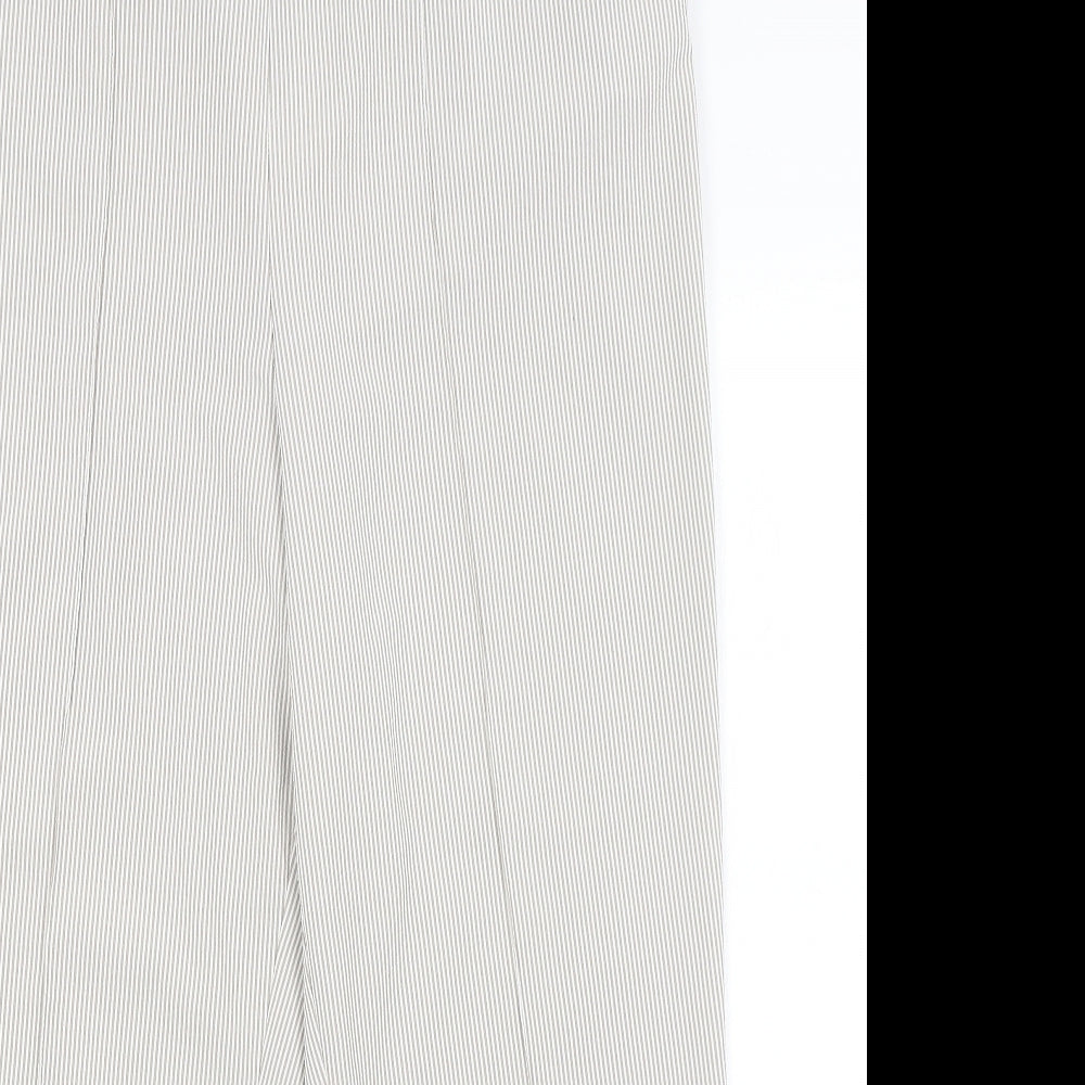 BM Womens Grey Striped  Trousers  Size 18 L27 in