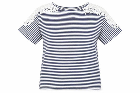Womens UK Size 8 Avenue White Basic T-Shirt