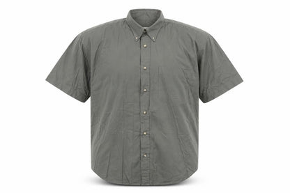 Mens UK Size M Best Basics Green  Button-Up Short Sleeve Casual Shirt