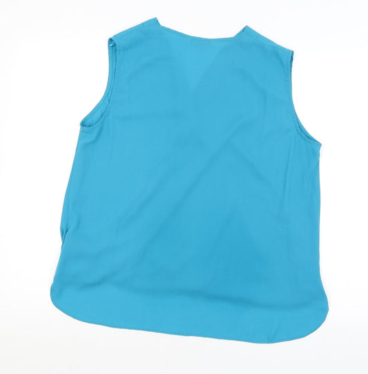 George Womens Blue   Basic Blouse Size 14